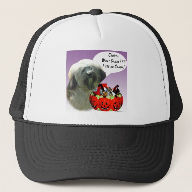 Casquette Bonbons d'Halloween Tibétain Terrier (Devant)