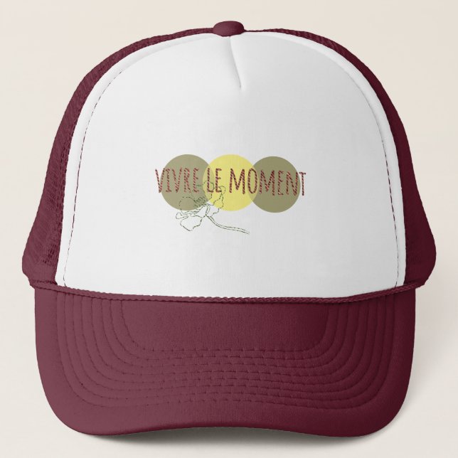 Casquette Boné Vivre Le Moment (Devant)