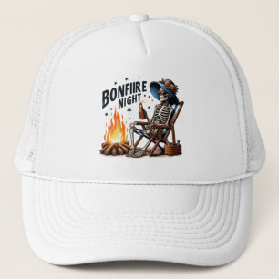 Casquette Bonfire Night - Skeleton boit par le feu