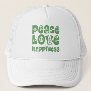 Casquette bonheur d'amour de paix