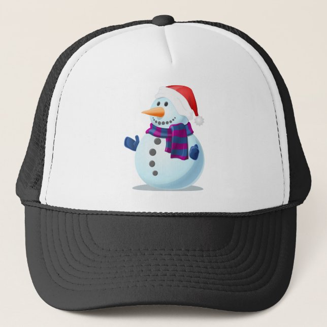 Casquette bonhomme de neige (Devant)