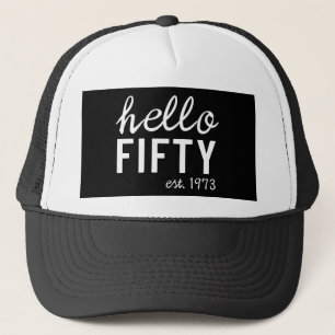 Casquette Bonjour Cinquante-cinquantième cinquantième annive