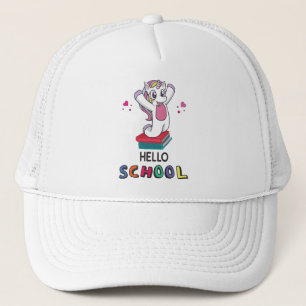 Casquette Bonjour école