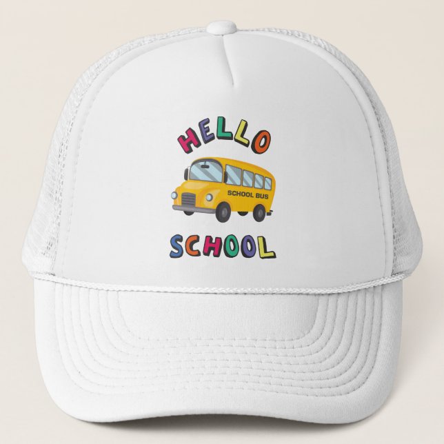 Casquette Bonjour école (Devant)