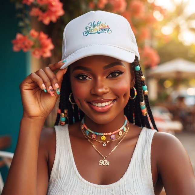 Casquette Bonjour l'été (Créateur téléchargé)
