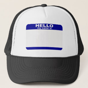 Casquette Bonjour, mon nom est…