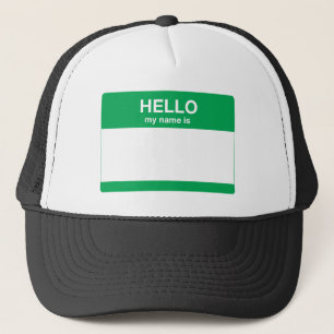 Casquette Bonjour, mon nom est