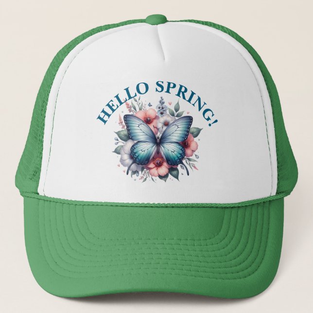 Casquette Bonjour Papillon de Printemps-96282 (Devant)