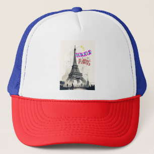 Casquette Bonjour Paris coloré