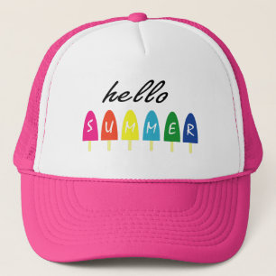Casquette Bonjour Vacances Été Glace Crème Popsicle Ice Loll