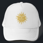 Casquette Bonne conception solaire souriante<br><div class="desc">L'art cool pour vous ! Consultez ma boutique pour plus de designs !</div>