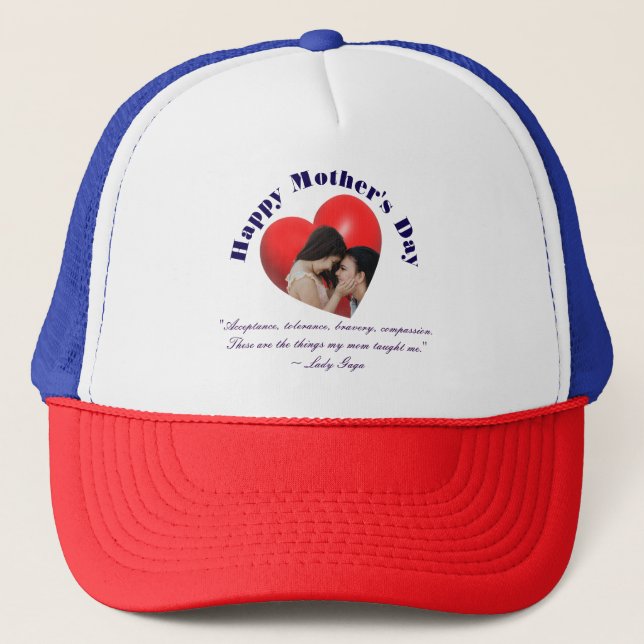 Casquette Bonne fête des mères (Devant)