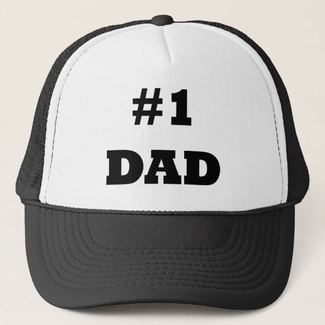 Casquette Bonne Fête des pères - Numéro 1 Papa - #1 Papa (Devant)