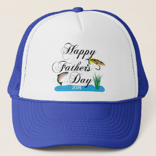Casquette Bonne fête des Pères personnalisée ANNÉE Pêche