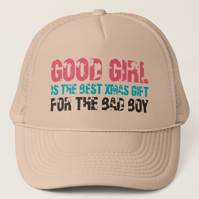 Casquette Bonne Fille Pour Mauvais Garçon (Devant)