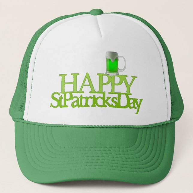 Casquette Bonne Saint-Patrick Bière Verte (Devant)