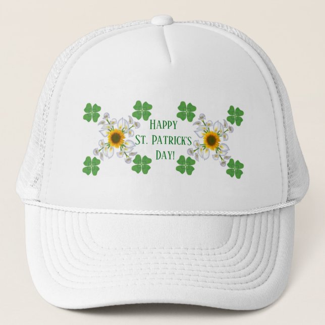 Casquette Bonne Saint Patrick ! Clover avec Calla (Devant)