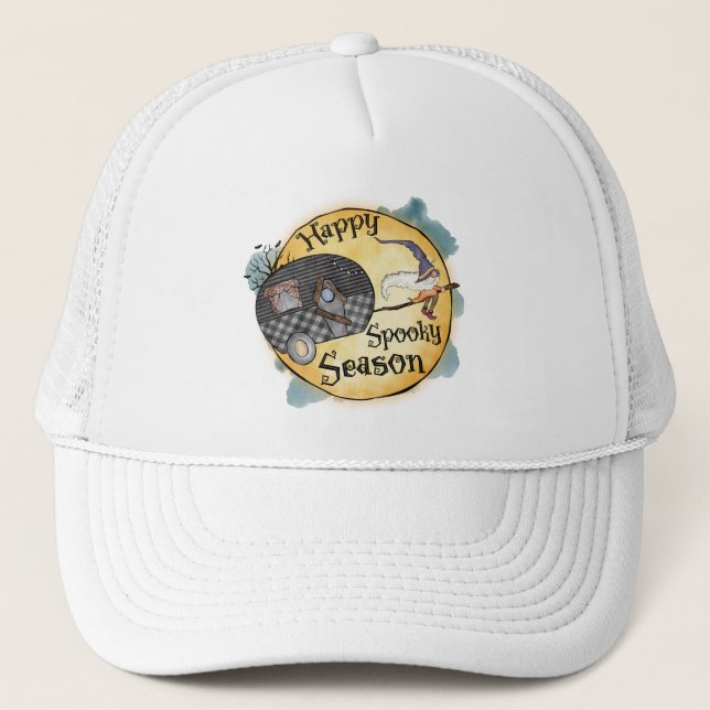 Casquette Bonne saison Éffrayante | Halloween Camping (Devant)