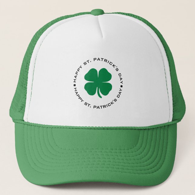 Casquette Bonne St. Patrick's Day Shamrock Lucky Charm (Devant)
