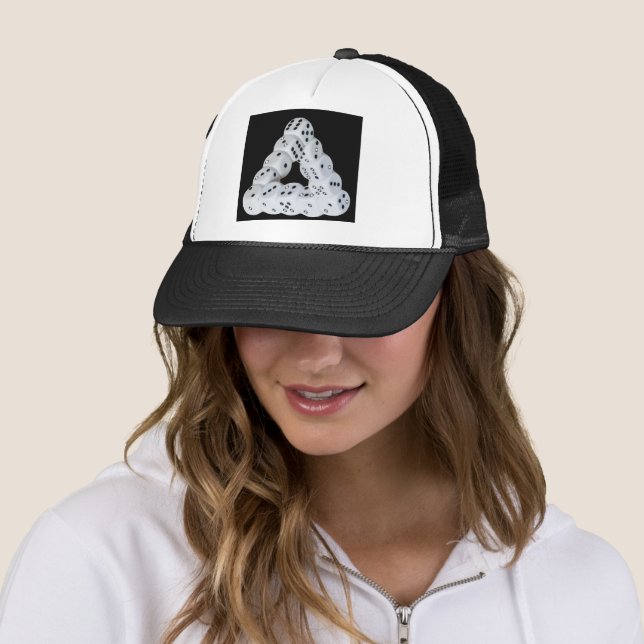 Casquette Bonnet de Trucker de l'illusion optique (En situation)