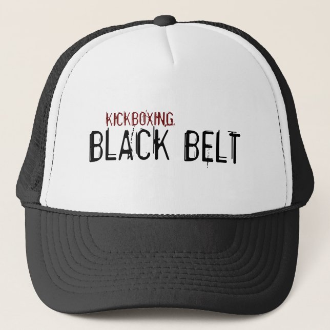 Casquette Bonnet Kickboxing Black Belt 003 (Devant)