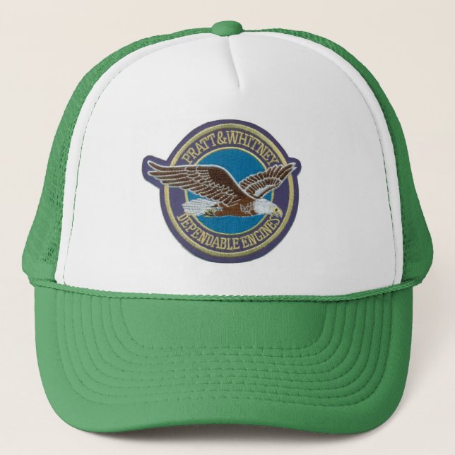 Casquette Bonnet Trucker Importé - Aviation Pratt et Whitney (Devant)