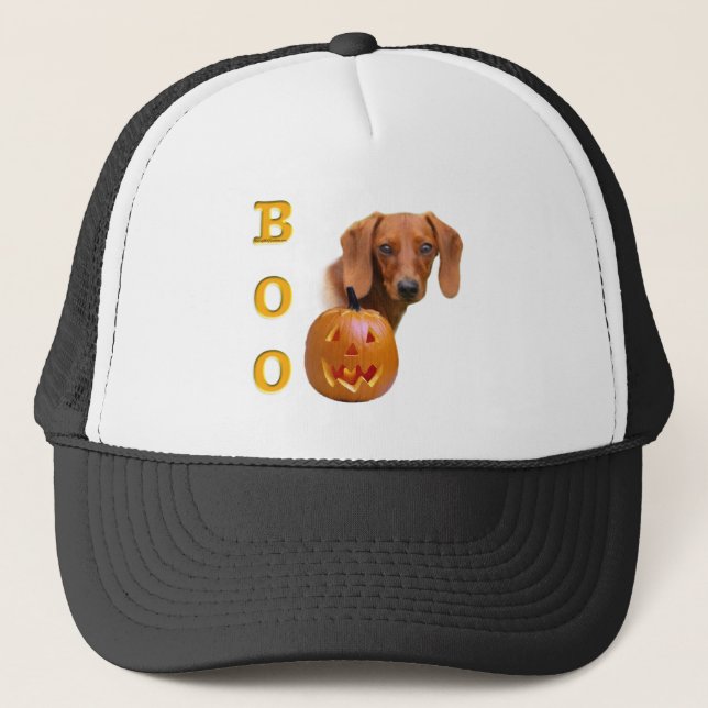 Casquette Boo Dachshund (lisse) (Devant)