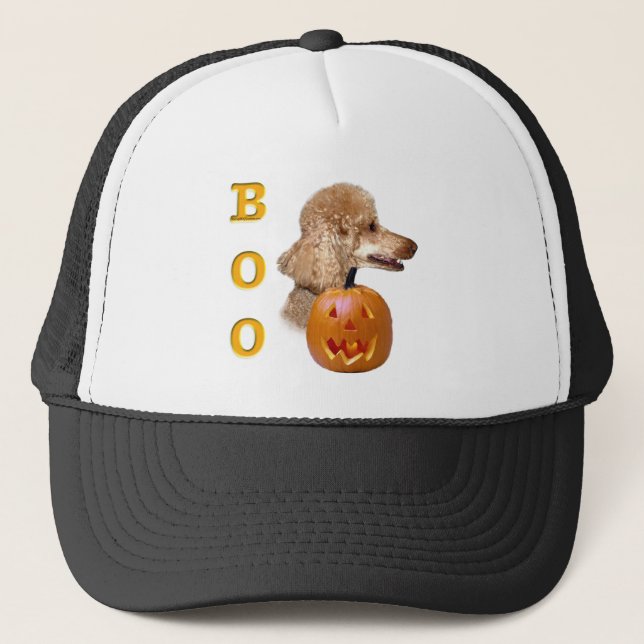 Casquette Boo de caniche recouvert d'abricot (Devant)