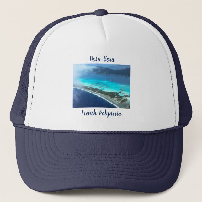 Casquette Bora Bora, Polynésie Française De L'Air (Devant)
