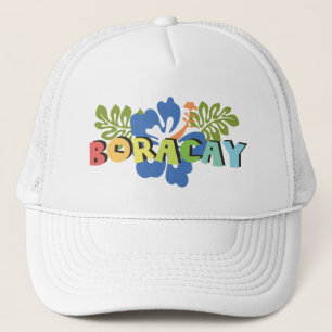 Casquette Boracay Philippines : Les fleurs tropicales d'Hibi