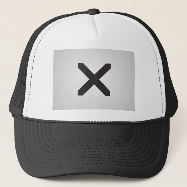 Casquette Bordure droite X (Devant)