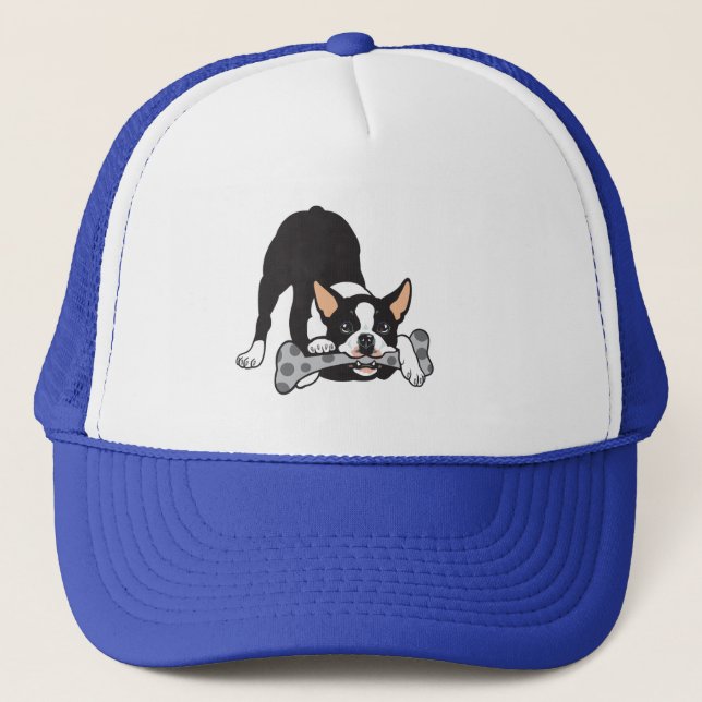 Casquette Boston Terrier. Bonne chance (Devant)