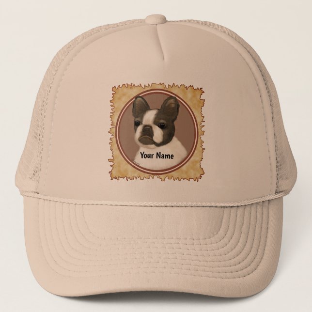 Casquette Boston Terrier nom personnalisé (Devant)