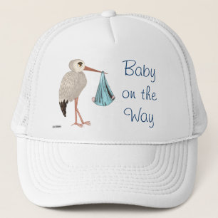 Casquette Bouche classique (bleu) (Baby shower)