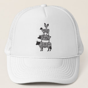 Casquette Boucher Boucher Boucher BBQ amusant