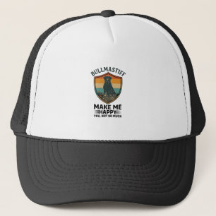 Casquette Bouclier de Bullmastiff Me Rends Heureux Chien Cou