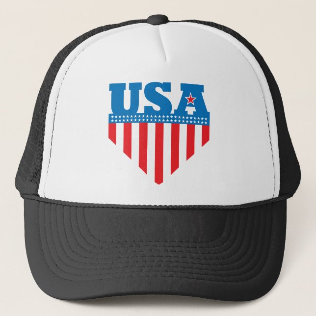 Casquette Bouclier de drapeau des Etats-Unis (Devant)