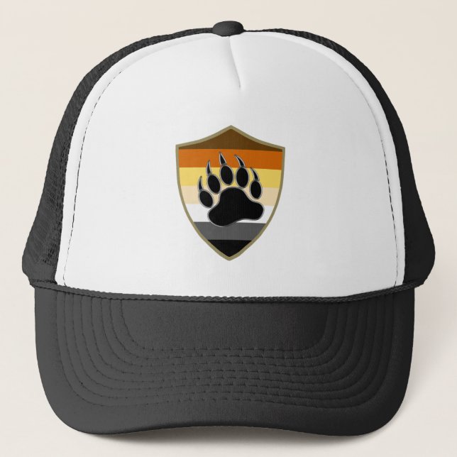 Casquette Bouclier de Fierté de l'Ours Patte d'Ours -Chapeau (Devant)
