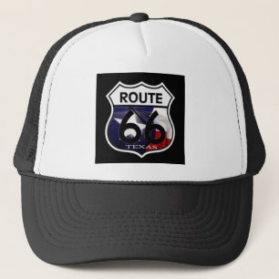Casquette Bouclier de l'itinéraire 66 de drapeau du Texas
