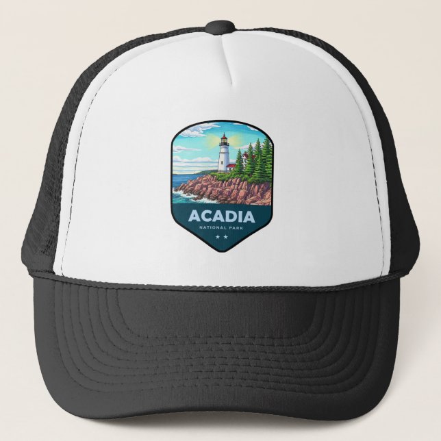 Casquette Bouclier du Parc national d'Acadia (Devant)