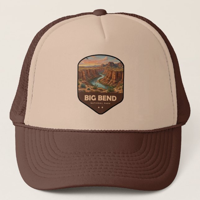 Casquette Bouclier du parc national de Big Bend (Devant)
