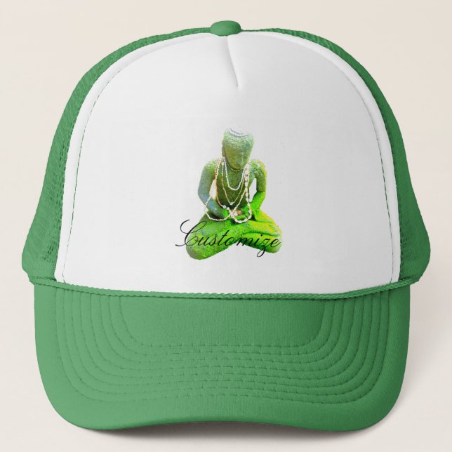 Casquette Bouddha vert Mossy méditant Thunder_Cove (Devant)