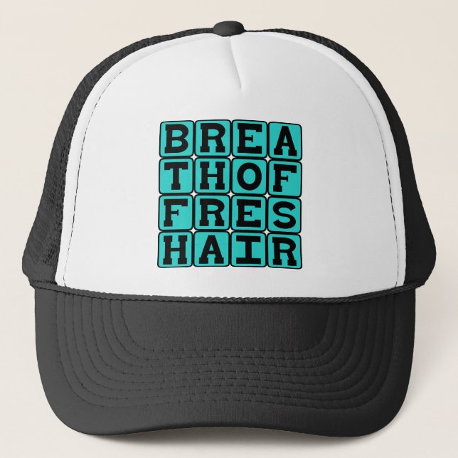 Casquette Bouffée d'air frais, quel soulagement (Devant)