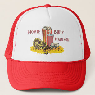 Casquette Bouffée de film texte personnalisé