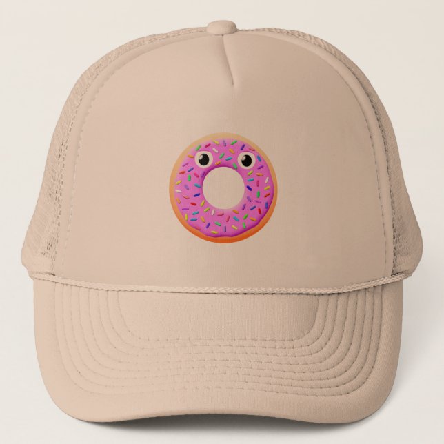 Casquette Bouillie Avec Yeux Et Dessin D'Arrosage (Devant)