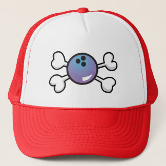 Casquette boule de bowling Crâne et os croisés