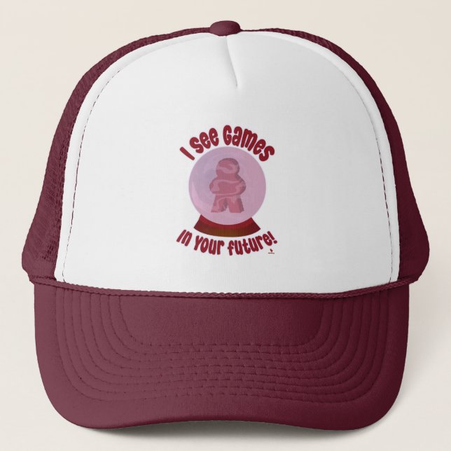 Casquette Boule de cristal de jeux futurs devise de jeu amus (Devant)