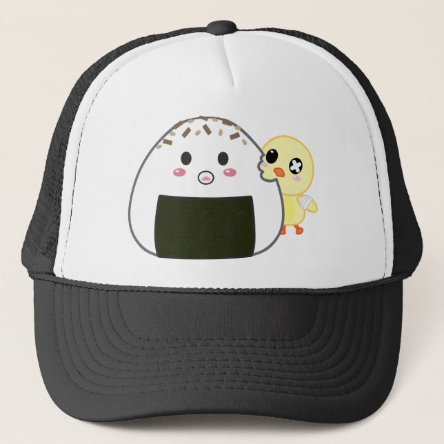 Casquette Boule de riz de Kawaii "Onigiri" avec Ejiki le (Devant)