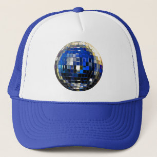 Casquette Boule Disco Métallurgique Bleu