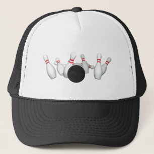 Casquette Boule et goupilles de bowling : modèle 3D :
